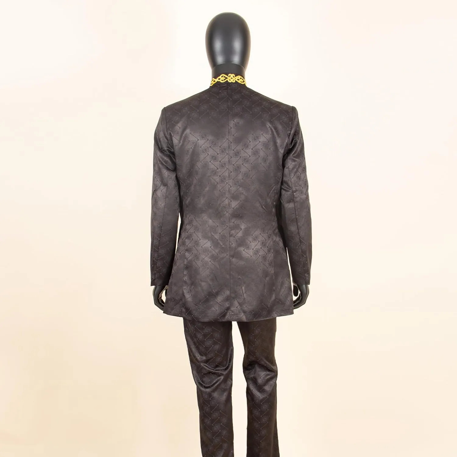 African Suits for Men Slim Fit Formal Blazer Pants 2 Piece Set Designed Wedding Dashiki Outfits