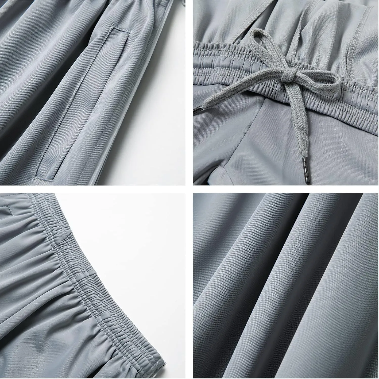 AIFARLD Tear Away Pants for Men Side Zippers Mens Sweatpants with Pockets for Basketball Knee/Leg Post-Surgery