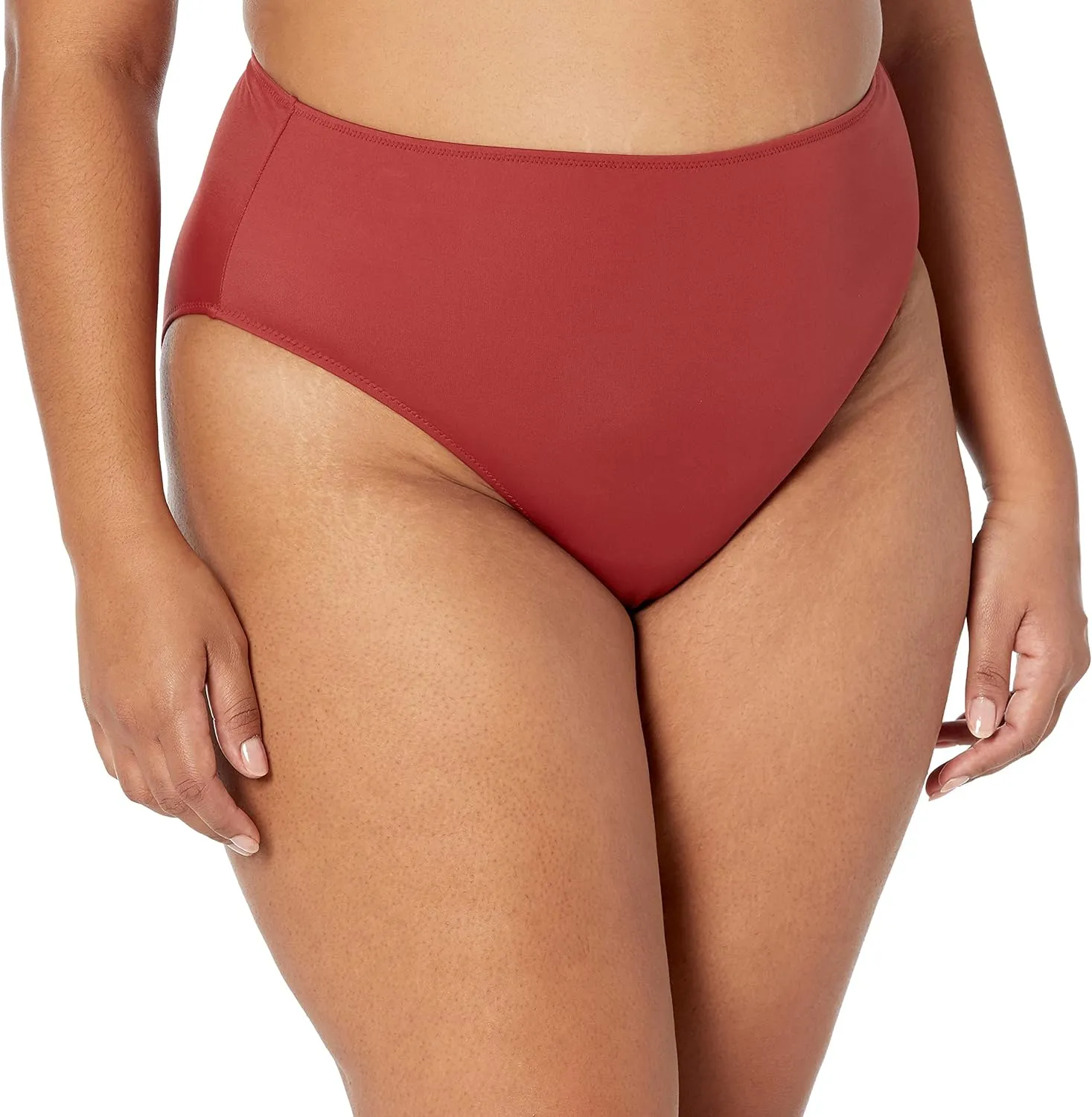 Amazon Essentials Women's High Waist High Leg Bikini Bottom