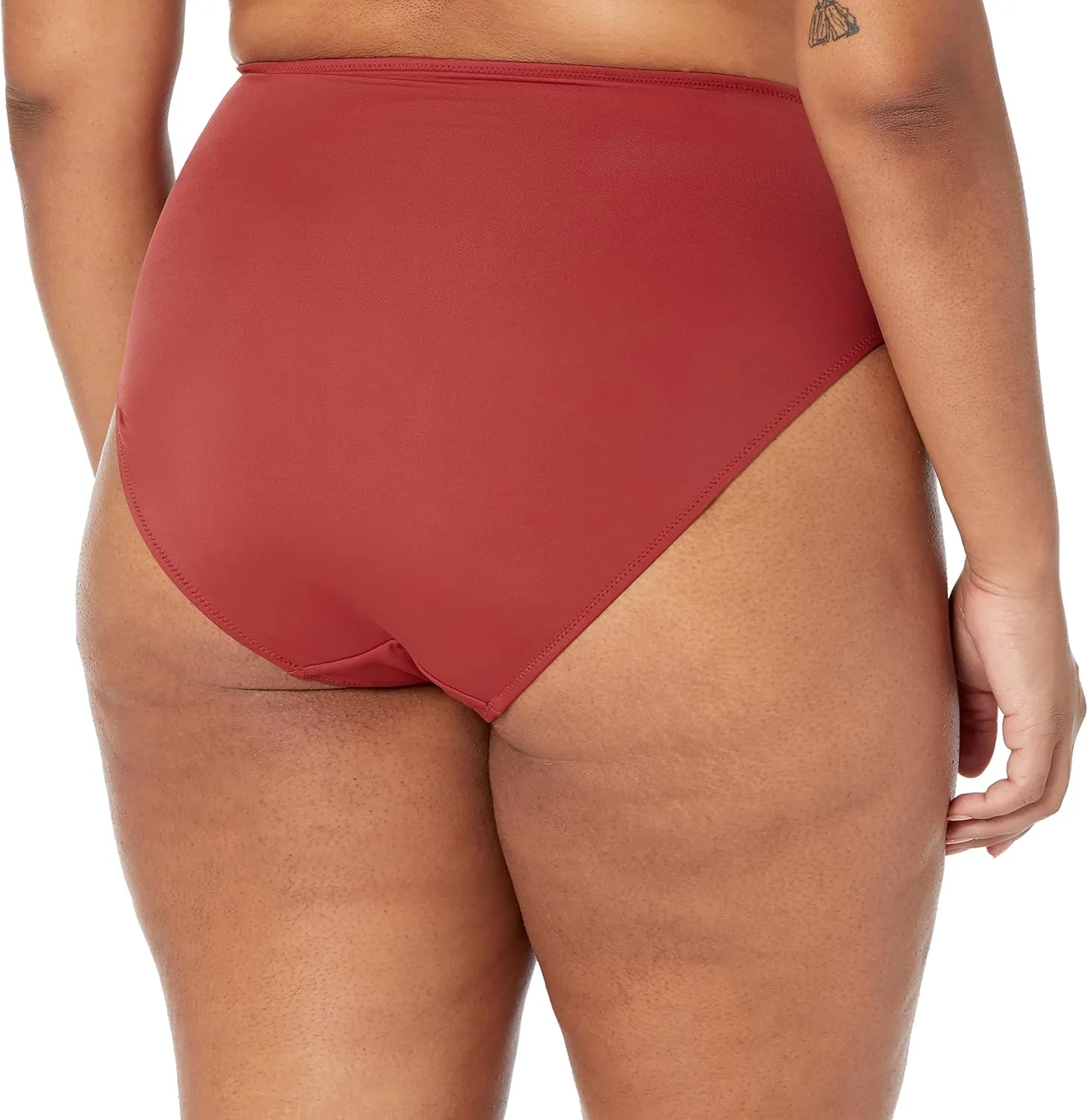Amazon Essentials Women's High Waist High Leg Bikini Bottom