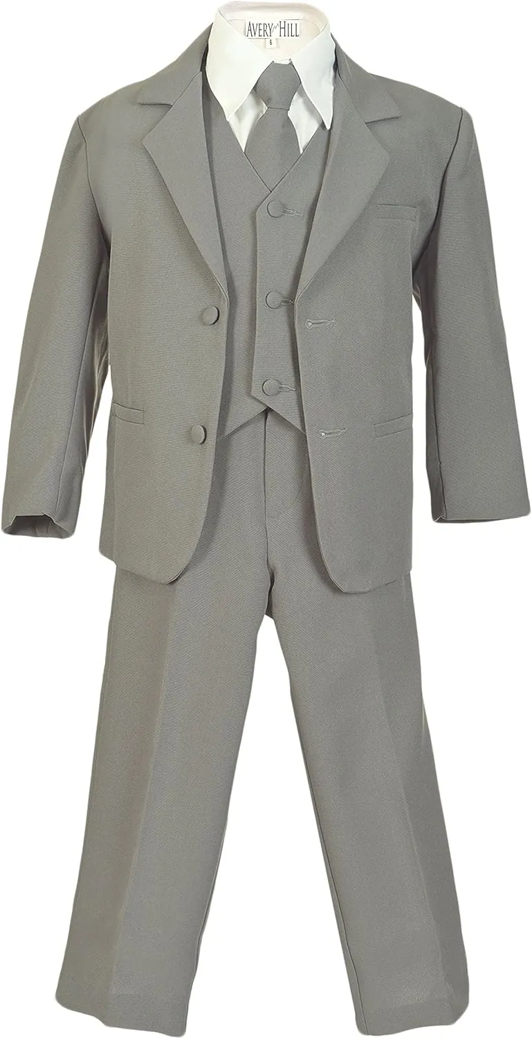 Avery Hill Boys Formal 5 Piece Suit with Shirt and Vest