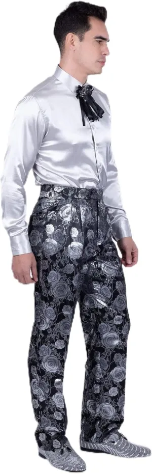 Barabas Men's Floral Slim Fit Chino Dress Pants 5CP02