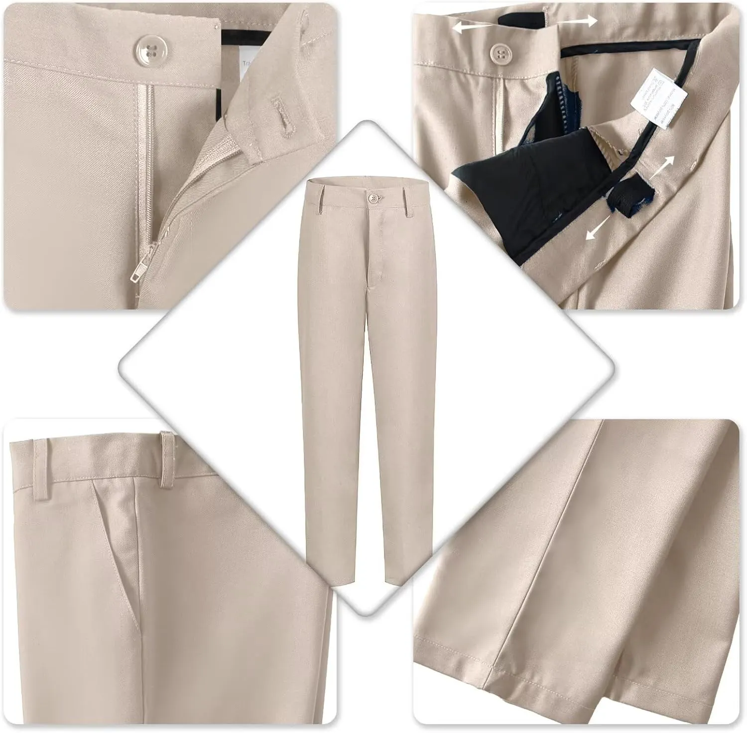 Boy 5-Piece Formal Suit Set Slim Fit Vest Pants Collared Dress Shirt Tie Kids Baby Boy Teen Ring Bearer Gentleman Outfits