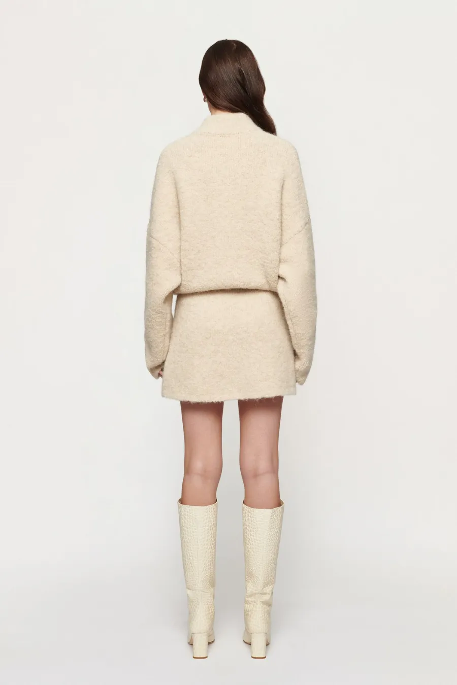 Boyd Boucle Half Zip Alabaster