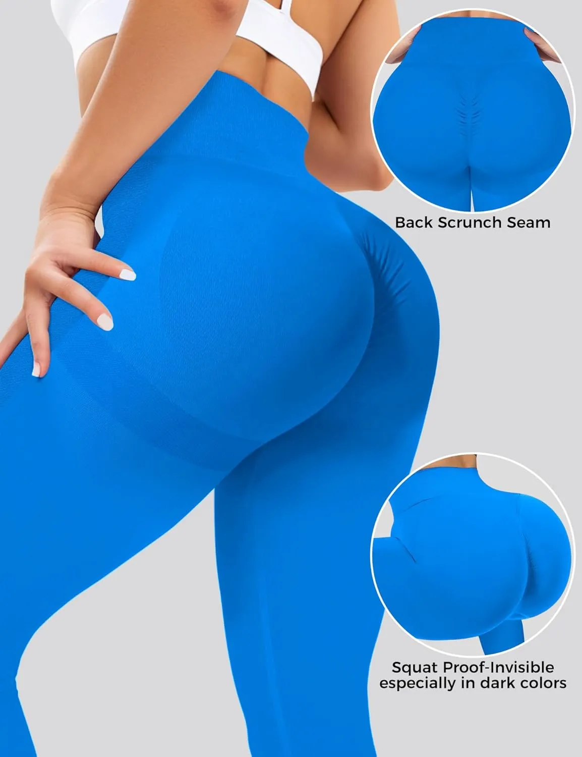 Buauty Scrunch Butt Lifting Leggings for Women Workout High Waisted Tummy Control Seamless Booty Gym Athletic Yoga Pants