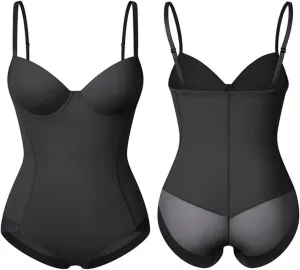 Camisole Tops for Women Women Shapewear Corset Tummy Control Camisoles Built in Bra Tank Top Slimming Shaper (Color : Black, Size : M.)