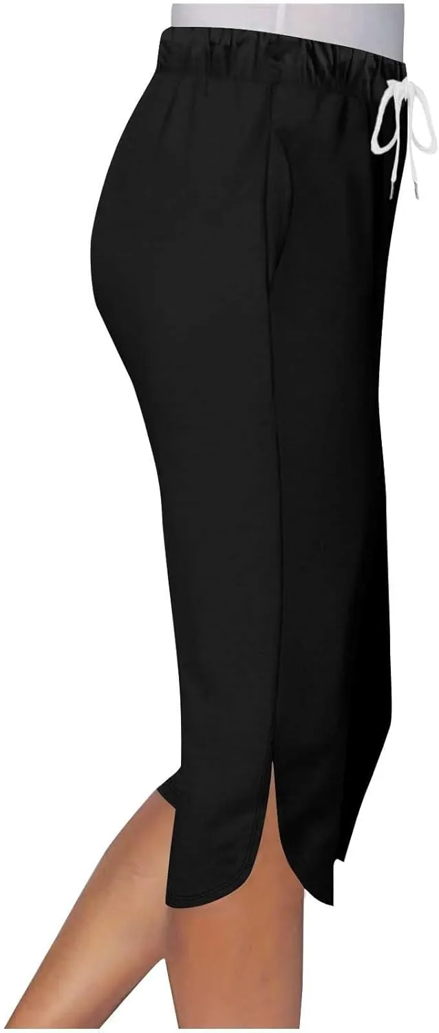 Capri Leggings for Women Knee Length Petite 2025 Summer High Waisted Athletic Workout Yoga Pants with Pockets