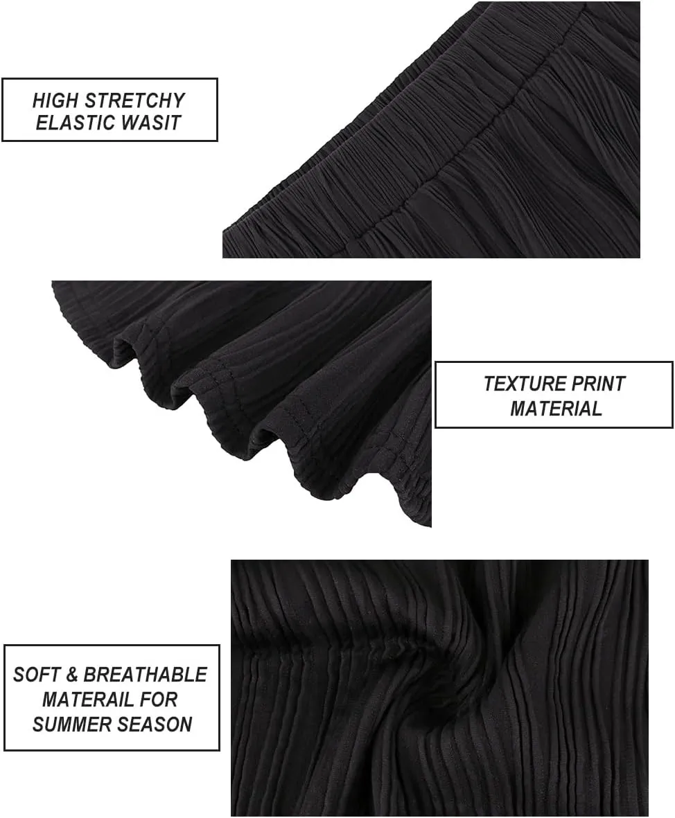 CARCOS Plus Size Midi/Mini Skirks for Women Solid/Star/Striped A Line Flowy High Waist Skirt XL-5XL