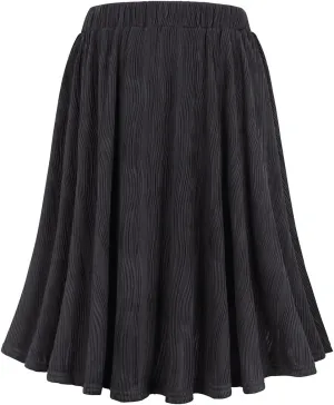 CARCOS Plus Size Midi/Mini Skirks for Women Solid/Star/Striped A Line Flowy High Waist Skirt XL-5XL