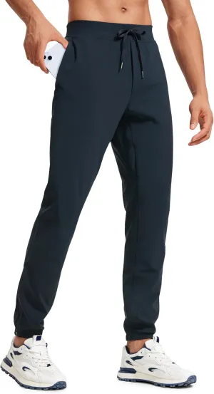 CRZ YOGA Mens 4-Way Stretch Golf Joggers with Pockets 30"/32" - Track Gym Athletic Workout Hiking Pants