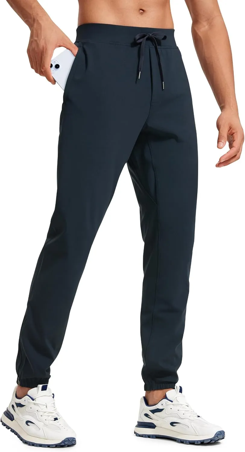 CRZ YOGA Mens 4-Way Stretch Golf Joggers with Pockets 30"/32" - Track Gym Athletic Workout Hiking Pants