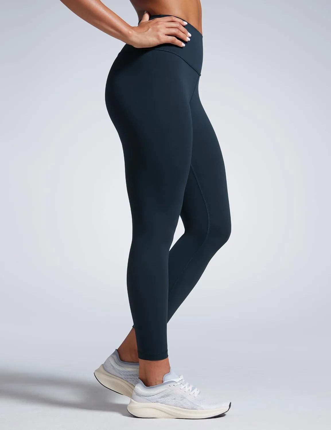 CRZ YOGA Women Butterbreeze Workout Leggings 25 Inches - High Waisted Tummy Control Athletic Gym Yoga Running Cycling Pants