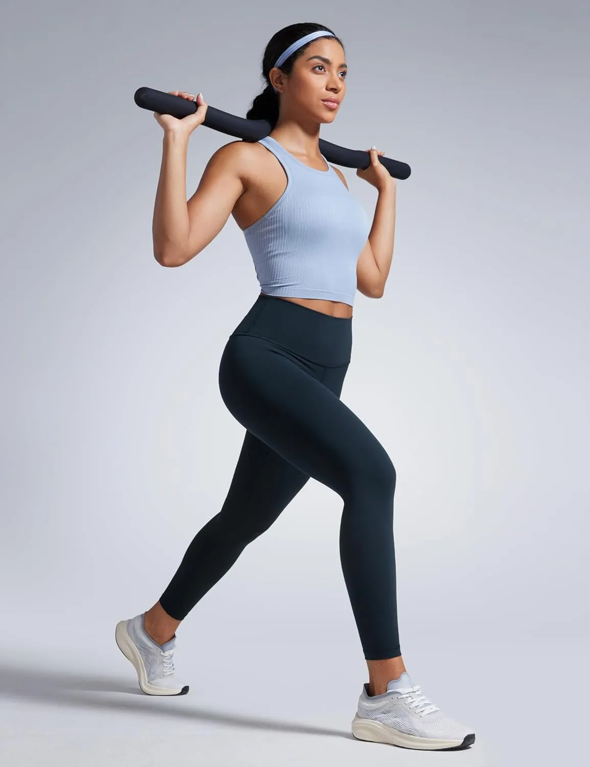 CRZ YOGA Women Butterbreeze Workout Leggings 25 Inches - High Waisted Tummy Control Athletic Gym Yoga Running Cycling Pants