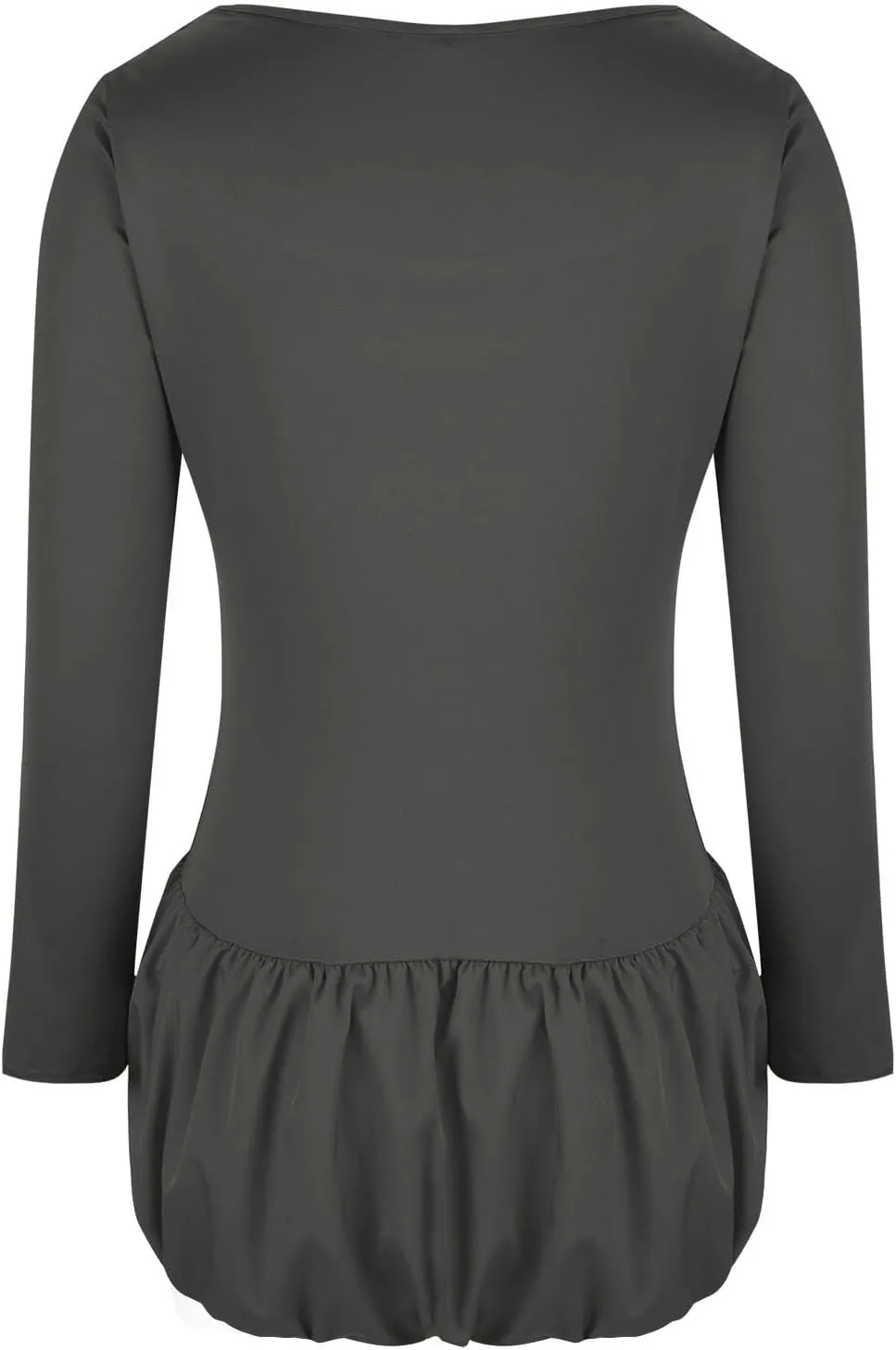 Cute Bubble Mini Dress for Women Slim Fit Scoop Neck Tops Patchwork Dresses Long Sleeve Y2K Color Block Short Dress
