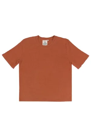 DAKOTA HEMP CROPPED TEE - ROOIBOS TEA