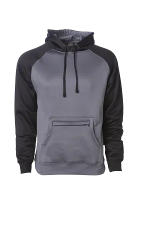 EXP450PP - Poly Raglan Pullover Hooded Sweatshirt