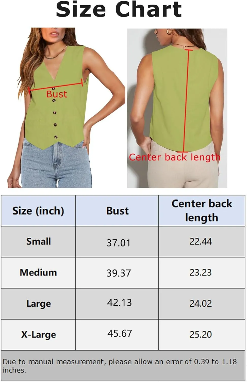Floral Find Womens Casual Button Down Sleeveless Vest Fully Lined V Neck Business Jacket Waistcoat with Pocket