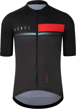GCRFL Cycling Jersey Men Shorts Sleeves Road Bike Jersey Bicycle Tops Shirt, Zipper Pocket UPF 50  Lightweight PRO Race Fit