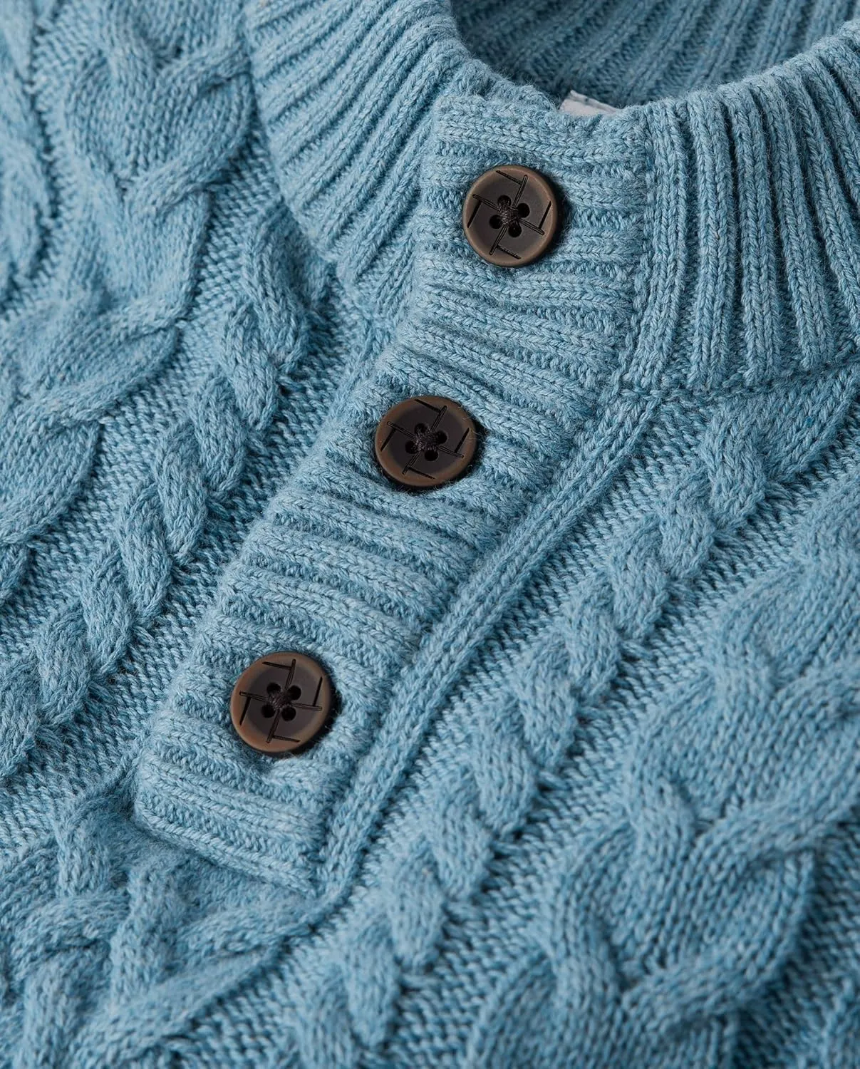Gymboree Boys' and Toddler Quarter Button Cable Knit Pullover Sweater