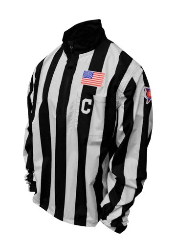 Honig's 2" Striped Collegiate Waterproof Pullover Jacket With Placket NCAA