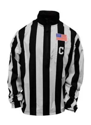 Honig's 2" Striped Collegiate Waterproof Pullover Jacket With Placket NCAA