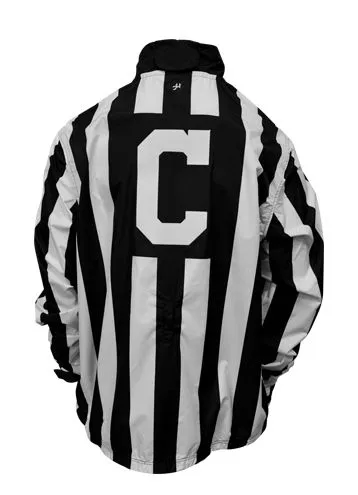 Honig's 2" Striped Collegiate Waterproof Pullover Jacket With Placket NCAA