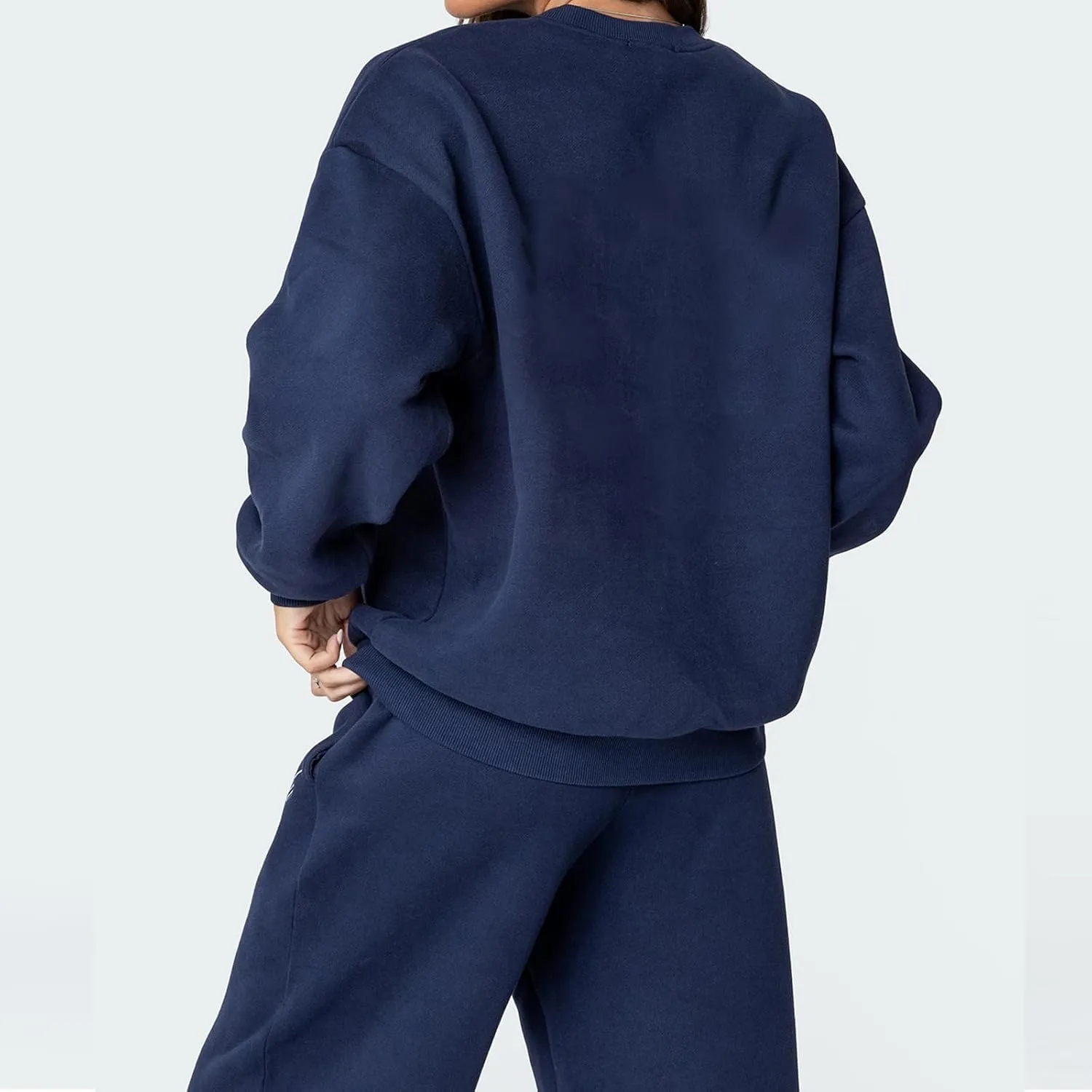 KMBANGI Women Bow 2 Piece Sweatsuit Sets Oversized Hoodie Wide Leg Sweatpants Y2k Sweat Sets Outfits Tracksuit