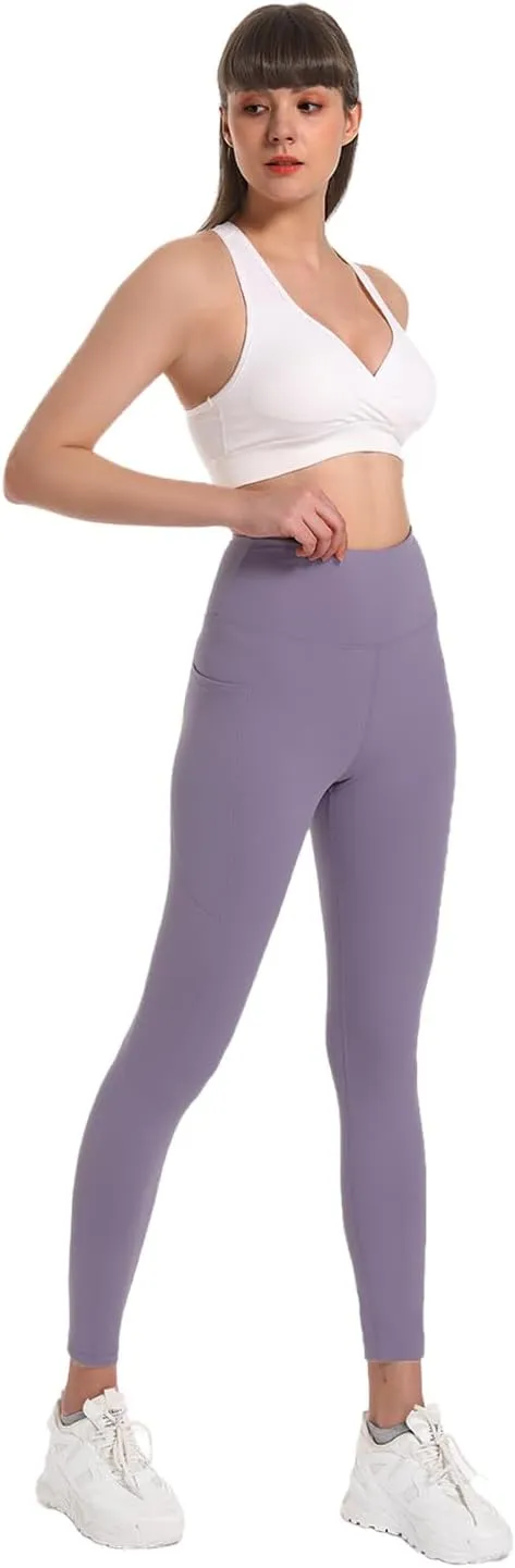 KOWSPORT Womens Yoga Pants High Waisted Yoga Legging with Pockets Tummy Control Workout Leggings Gym Pants