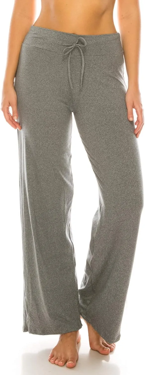 Leggings Depot Women's Drawstring Pajama Pants Wide Leg Casual Comfy Sleepwear for Lounge and Yoga