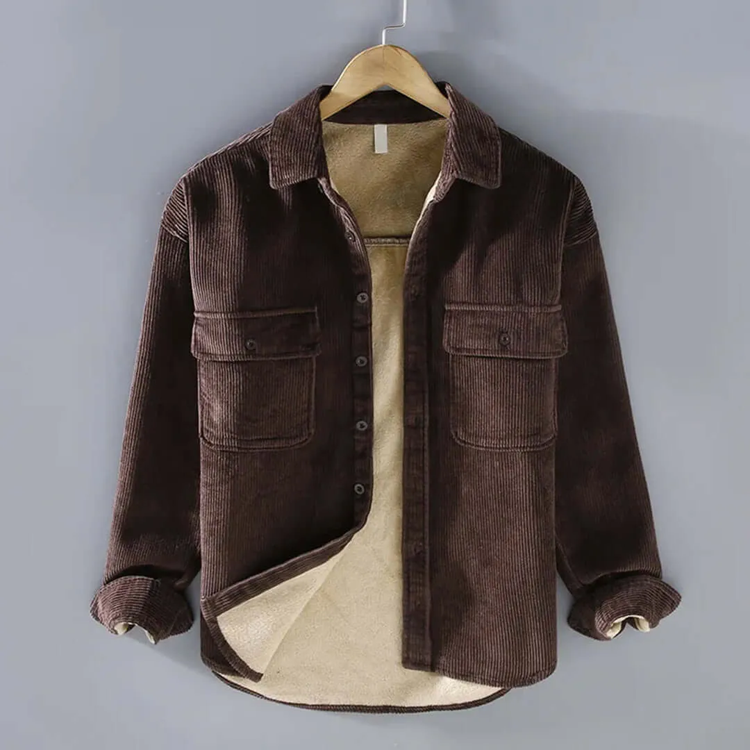Men's Fleece-Lined Long-Sleeve Shirt