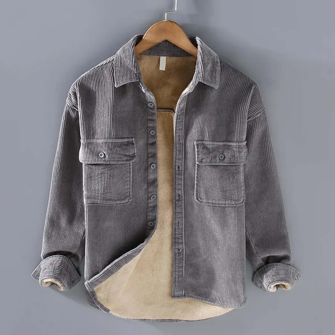 Men's Fleece-Lined Long-Sleeve Shirt