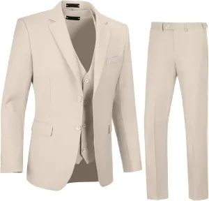Men's Suits Tuxedo Suit Outfits for Men 3 Pieces Mens Wedding Business Formal Suit Set Jacket Vest Pants