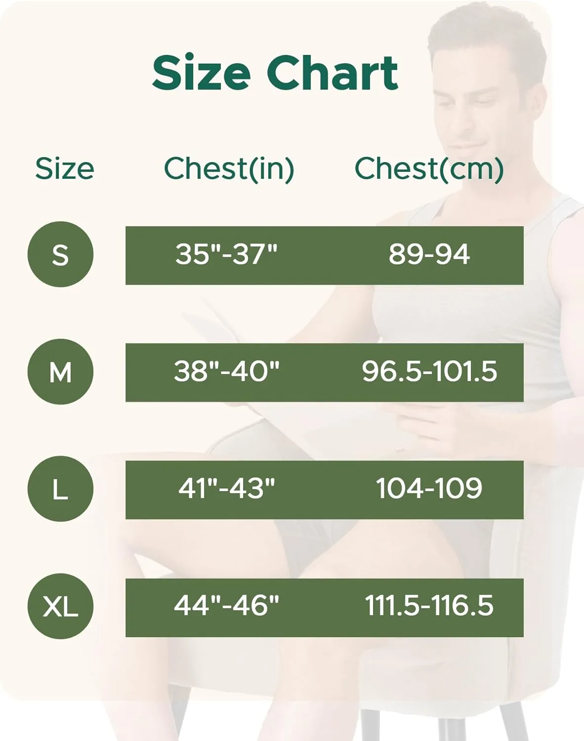 Men's Undershirts Bamboo Rayon Comfort Shirts Moisture-Wicking Tank Tops 3 Pack