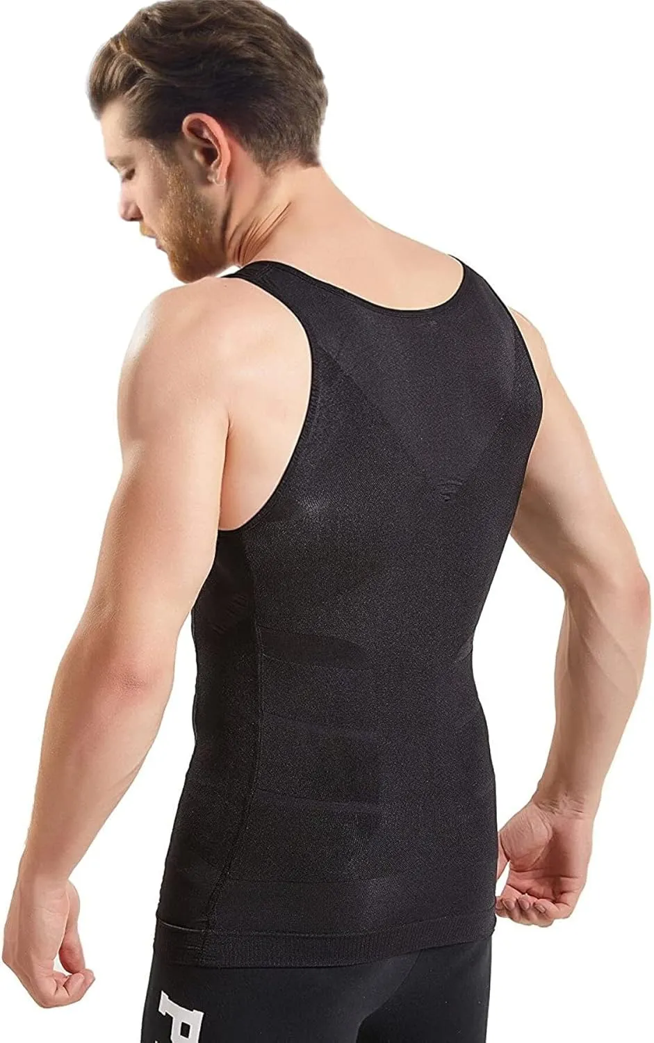 Mistirik Compression Shirts for Men - Mens Slimming Body Shaper Vest - Tight Tank Top for Men - Compression Shirt Tank Top