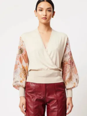 Once Was - Lyra Rayon Nylon Knit - Fawn/Aries Floral