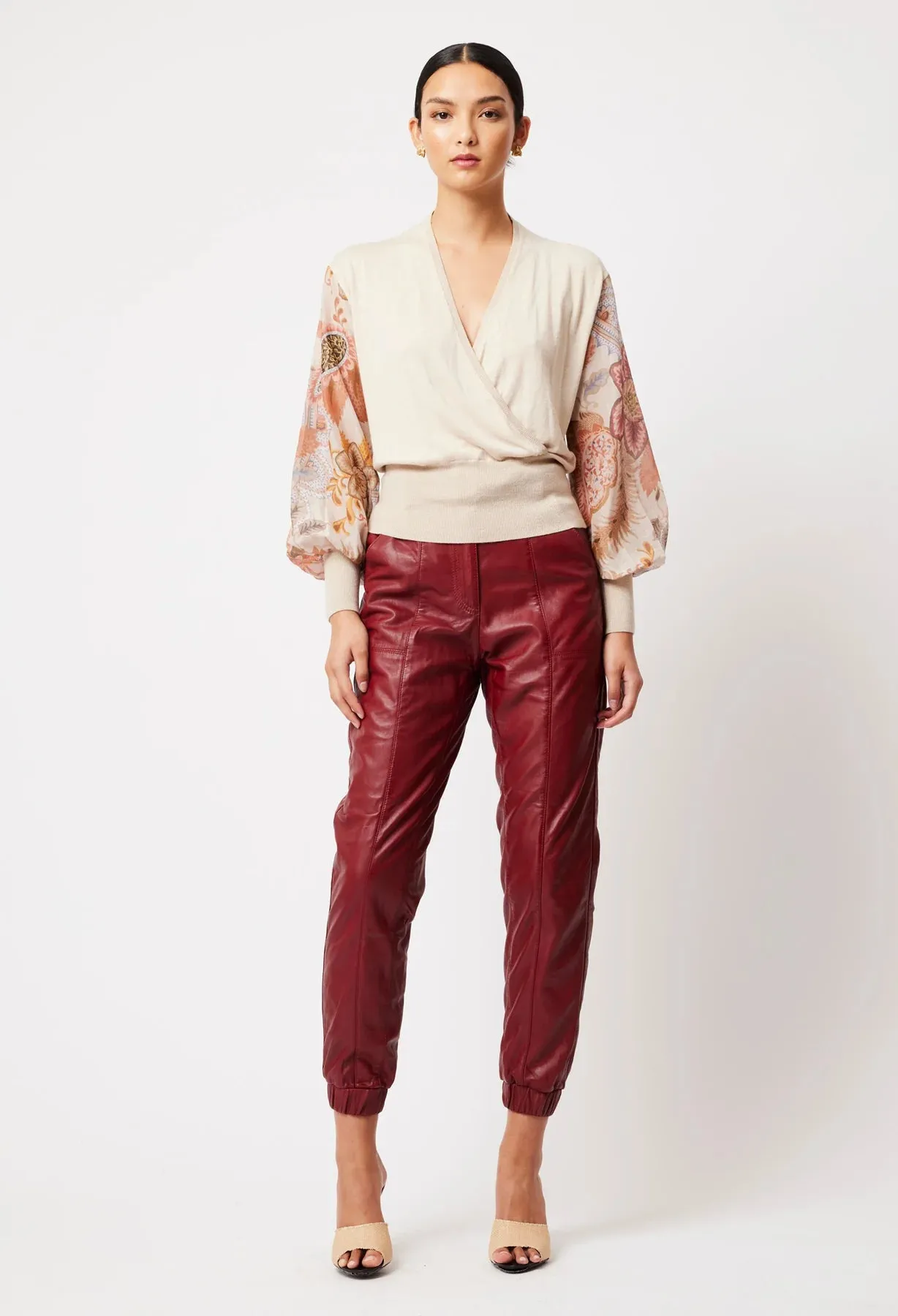 Once Was - Lyra Rayon Nylon Knit - Fawn/Aries Floral
