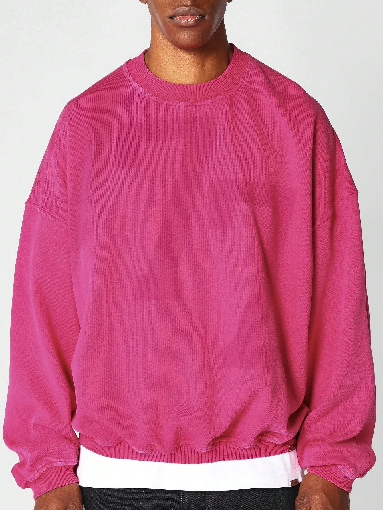 Oversized Fit Sweatshirt With Front Print