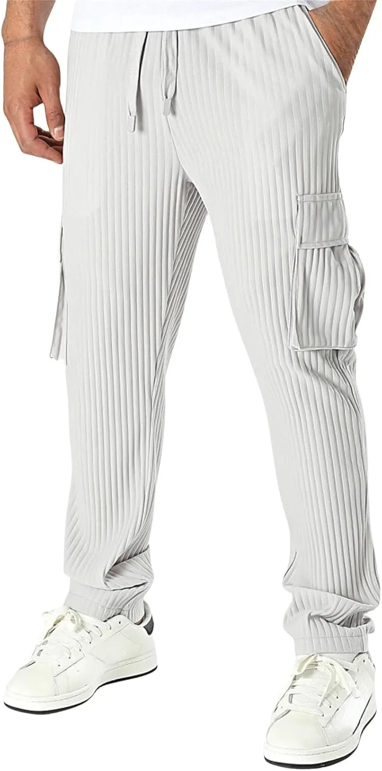Pants Cargo for Man Men's Loose Straight Corduroy Pants Casual Pants Men's Breathable Trousers Pantaln Cargo Hombre