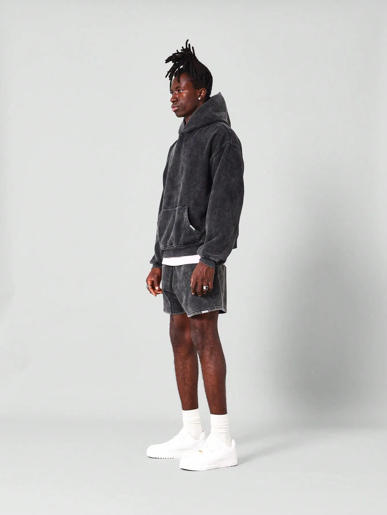 Regular Fit Essential Premium Washed Overhead Hoodie