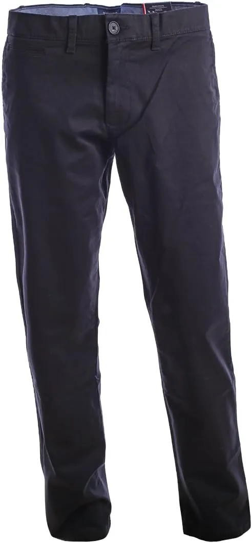 Tommy Hilfiger Men's Stretch Chino Pants Slim Fit (Black, 30x32)