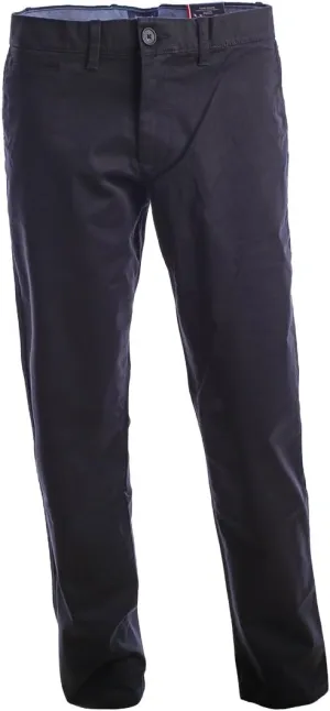 Tommy Hilfiger Men's Stretch Chino Pants Slim Fit (Black, 30x32)