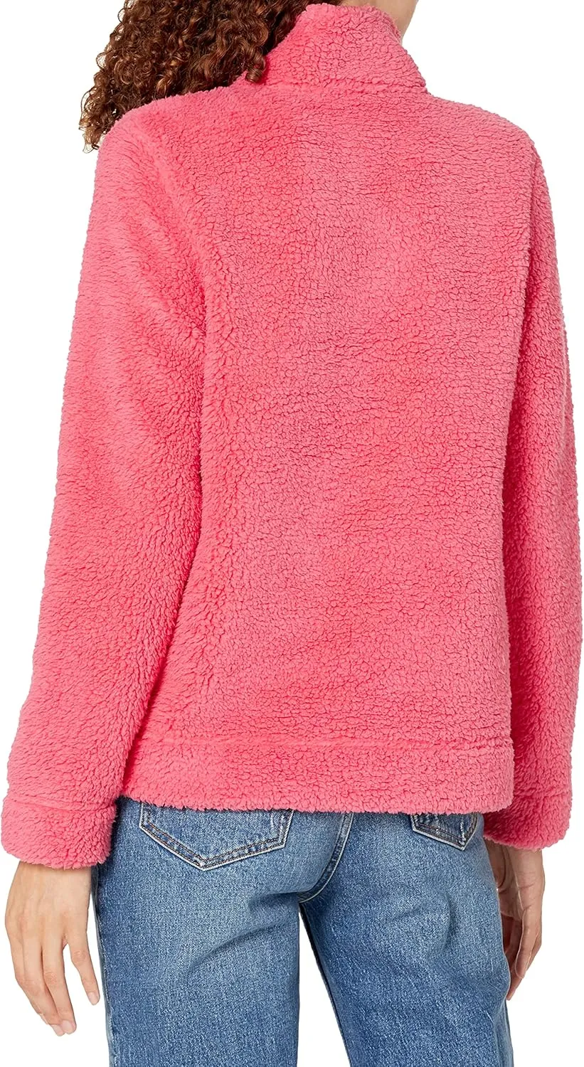 Tommy Hilfiger Women's Quarter Zip Sherpa Jacket