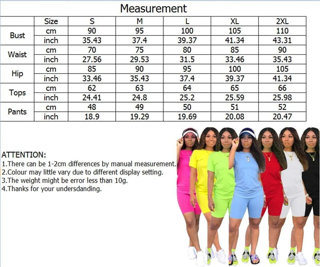 TOPONSKY Womens 2 Piece Sports Outfit Tracksuit Shirt Shorts Jogger Bodycon Sets
