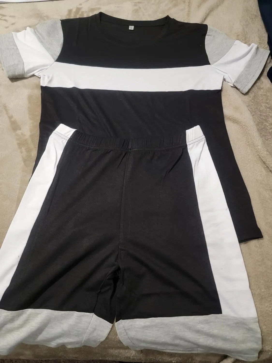 TOPONSKY Womens 2 Piece Sports Outfit Tracksuit Shirt Shorts Jogger Bodycon Sets