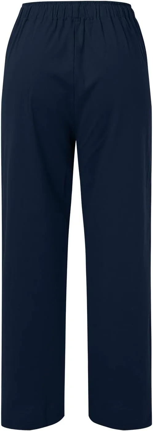 Wide Leg Pants for Women Winter Trending Yoga Thermal with Pockets Fleece Lined Flare Leggings