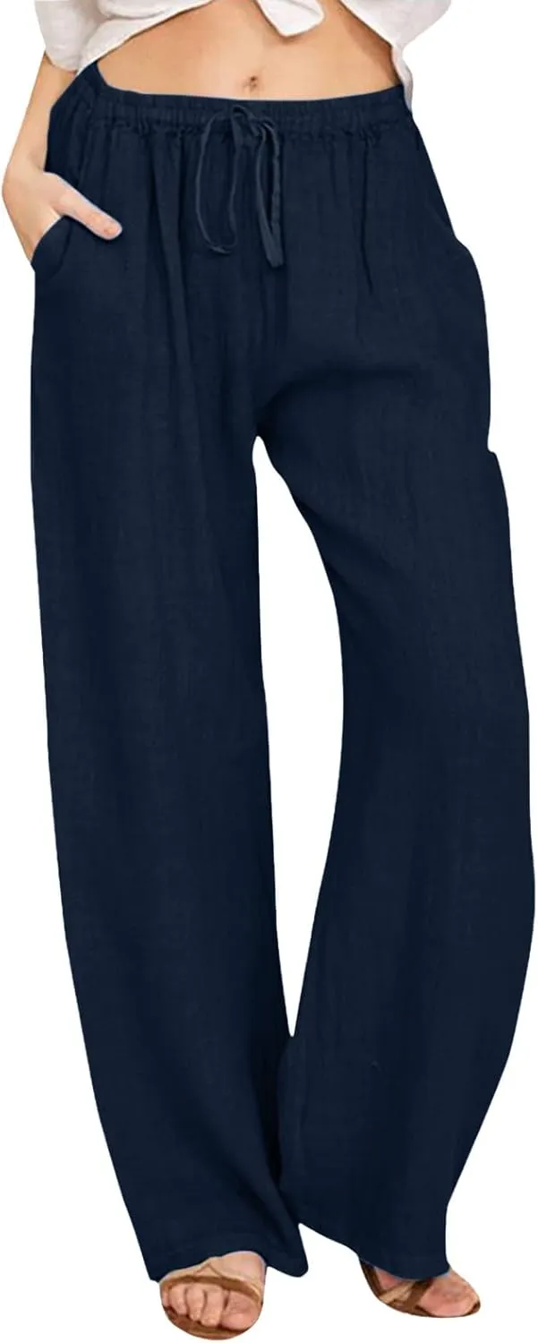 Wide Leg Pants for Women Winter Trending Yoga Thermal with Pockets Fleece Lined Flare Leggings