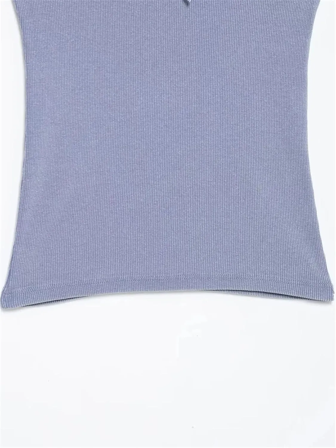Women's Square Neck Sleeveless Camisole Ruffled Thin Summer Casual Slim Fit Top