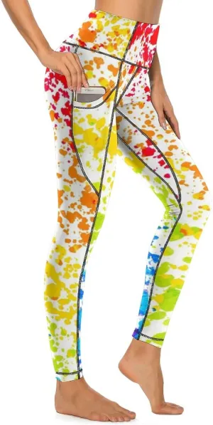 Yoga Pants for Women with Pockets High Waisted Tummy Control Running Sports Workout Yoga Leggings